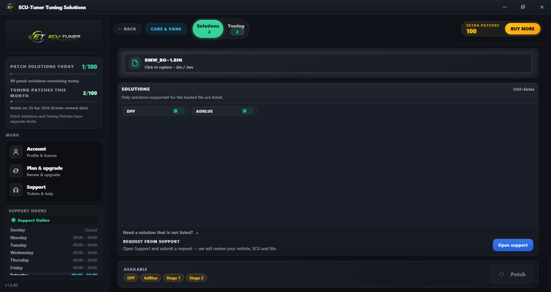 ECU-TUNER Professional Calibration Suite